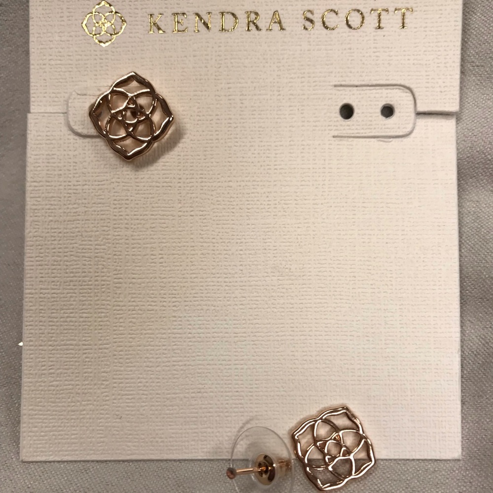 SINGLE Kendra Scott Rose Gold Dira Earring